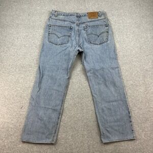 Vintage Levis Men Jeans 36x28 Blue 505 Regular Straight 90s Faded USA Made Light